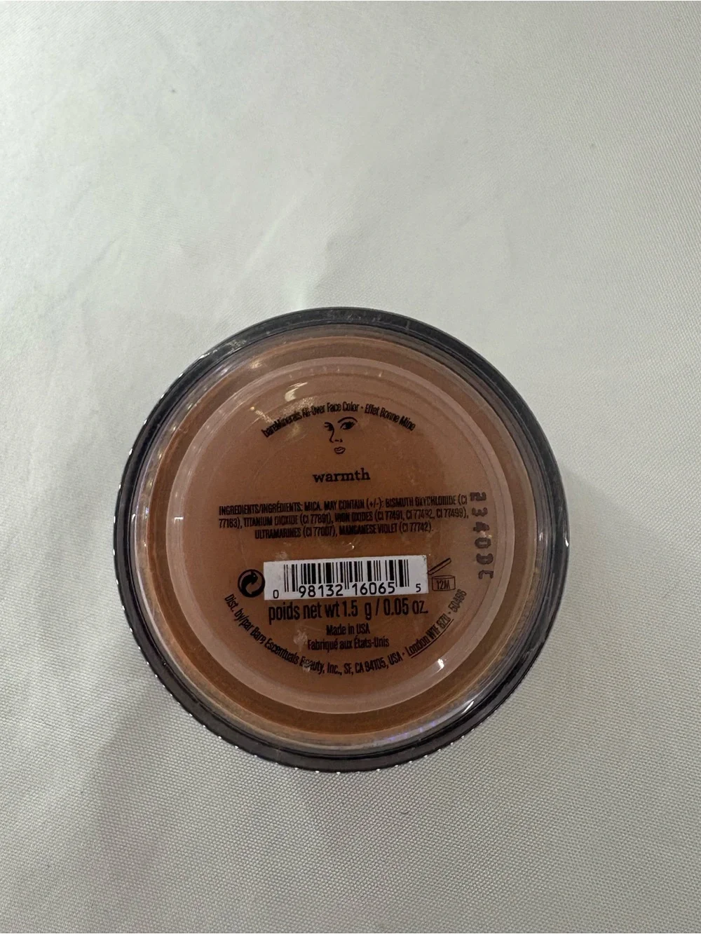 Bare minerals warmth .05oz all over body new